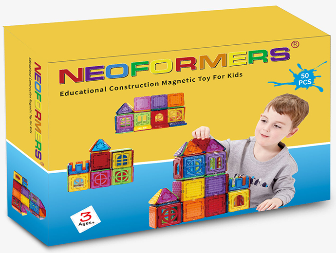 宁波贝磁儿童玩具磁力片玩具包装设计